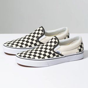 WOMEN CHECKERBOARD  ASHER VANS SIZE 8 NWT!